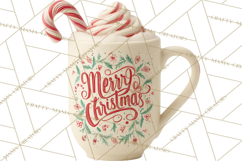 Hot Cocoa Clipart PNG, Christmas Drinks, Cozy Mugs Product Image 4