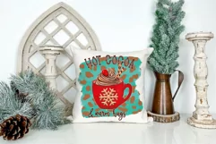 Hot Cocoa and Warm Hugs Sublimation | Christmas Mug Print Product Image 5
