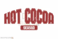 Hot Cocoa Season SVG Christmas Winter SVG T-shirt Design Product Image 1
