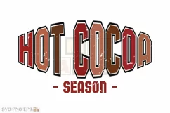 Retro Christmas Winter Hot Cocoa Season SVG PNG Product Image 1