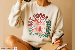 Christmas Hot Cocoa Season Hand-Drawn SVG Design Product Image 3
