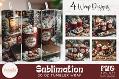trendy vintage christmas png tumbler wrap designs being used as trendy Christmas 20 oz tumbler print