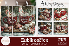 trendy vintage christmas png tumbler wrap designs being used as trendy Christmas 20 oz tumbler print