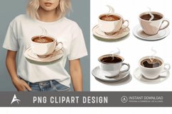 Watercolor Hot Coffee Clipart Product Image 1