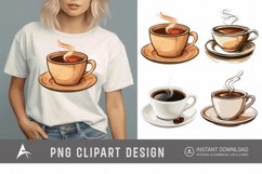 Watercolor Hot Coffee Clipart Product Image 1
