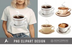 Watercolor Hot Coffee Clipart Product Image 1