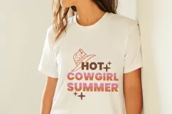 Hot Cowgirl Summer Western Quote SVG Product Image 2