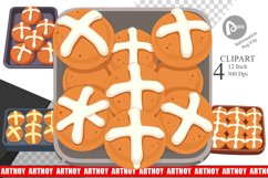 Hot Cross Buns Clipart Product Image 1