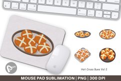 Mouse Pad Hot Cross Buns Product Image 1