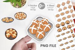 Hot Cross Buns Sticker Product Image 1