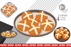 Hot Cross Buns Clipart Product Image 1