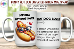 Funny Hot Dog Lover Definition Mug Wrap, Fast Food Lover PNG Product Image 1