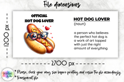 Funny Hot Dog Lover Definition Mug Wrap, Fast Food Lover PNG Product Image 2