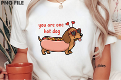 Hot Dog Valentine PNG, Dachshund Love Product Image 2