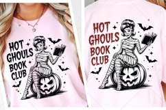 Witchy Book Club SVG PNG, Vintage Halloween Reader SVG Product Image 5