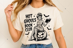 Witchy Book Club SVG PNG, Vintage Halloween Reader SVG Product Image 6