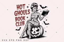 Witchy Book Club SVG PNG, Vintage Halloween Reader SVG Product Image 7