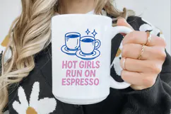 Retro Coffee Line Art Clipart, Funny Puns SVG | PNG | EPS Product Image 3