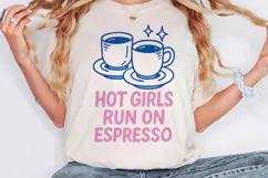 Retro Coffee Line Art Clipart, Funny Puns SVG | PNG | EPS Product Image 2