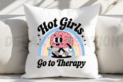 Hot Girls Go to Therapy Sublimation PNG Product Image 4