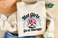 Hot Girls Go to Therapy Sublimation PNG Product Image 3