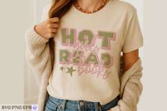 Hot Girls Read Books Baseball SVG T-shirt Design Product Image 4