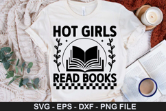 Book Lover SVG Design -Hot Girls read books Product Image 4