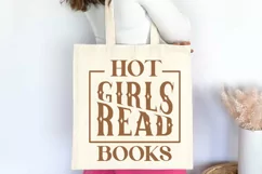 Hot Girls Read Books SVG, Book Lover SVG Design Product Image 2