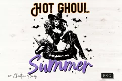 Hot Ghoul Summer Witch PNG | Halloween PNG Product Image 4
