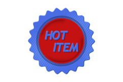 Hot item label halftone style icon design Product Image 1