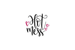 Hot Mess SVG Cut File Product Image 1