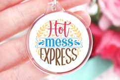 Hot mess express SVG, Keychain SVG Product Image 1