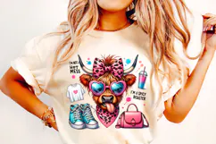I'm Not A Hot Mess I'm A Spicy Disaster PNG, Funny Cow PNG Product Image 2