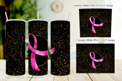 Hot Pink Foil Ribbon 20oz Tumbler Sublimation Product Image 4