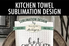 Hot Chocolate Christmas Movies | Towel Sublimation Design Product Image 2