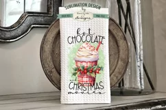 Hot Chocolate Christmas Movies | Towel Sublimation Design Product Image 1