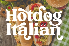 Hotdog Italian - Bold Serif Display Font Product Image 1