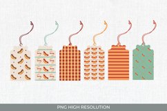 Hotdog Vintage Patterned Shaped Tag Product Image 1