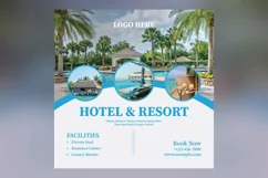Hotel Social Media Marketing Banner Design Template Product Image 2