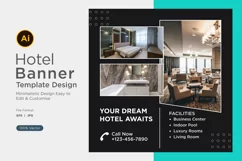 Dream Hotel Social Media Marketing Banner Design Template Product Image 1