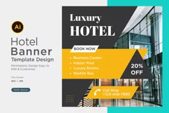 Luxury Hotel Social Media Marketing Banner Design Template Product Image 1