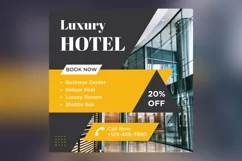 Luxury Hotel Social Media Marketing Banner Design Template Product Image 2