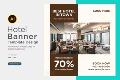 Best Hotel In Town Social Media Marketing Banner Design Product Image 1