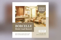 Hotel Social Media Marketing Banner Design Template Product Image 2