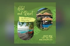Hotel Social Media Marketing Banner Design Template Product Image 2
