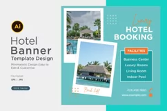 Luxury Hotel Social Media Marketing Banner Design Product Image 1