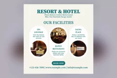 Hotel Social Media Marketing Banner Design Template Product Image 2