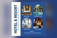 Hotel Booking Social Media Marketing Banner Design Template Product Image 2