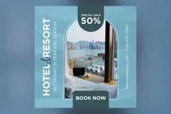 Hotel Social Media Marketing Banner Design Template Product Image 2