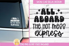 Mom Car Decal SVG | Funny Motherhood Car Design Product Image 1